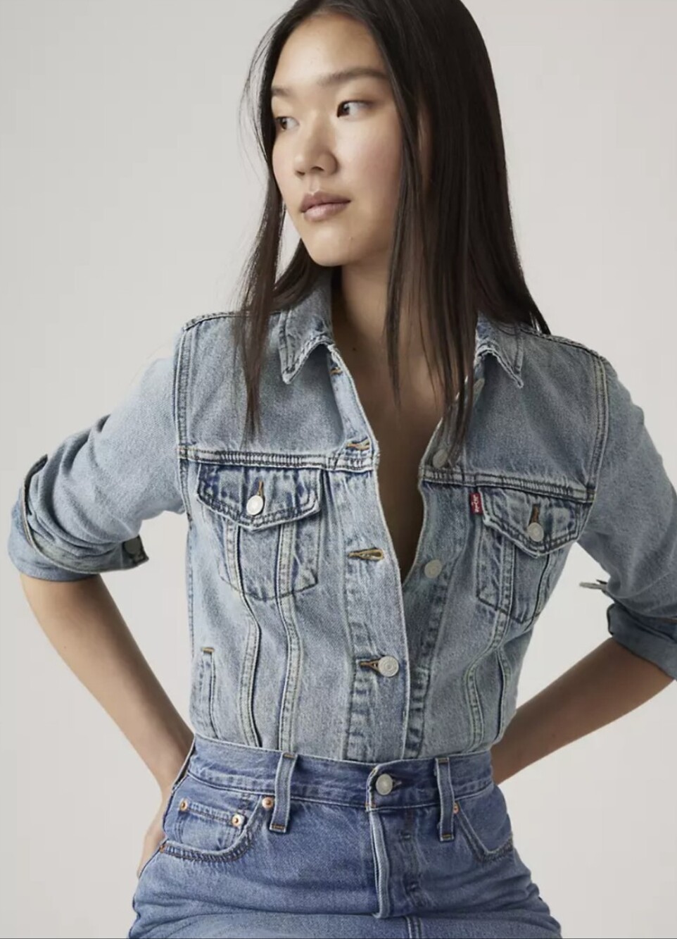 Levi's Women's Original Denim Trucker Jacket Size Xs